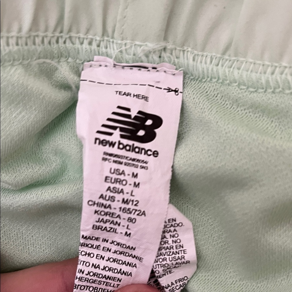 New Balance Mint Green Running Shorts - Picture 2 of 3